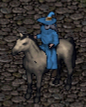 A man on a horse