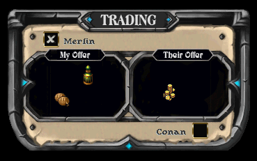 The player trade gump