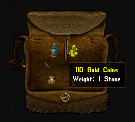 A pile of 110 gold