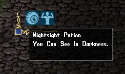 The tooltip for the nightsight potion