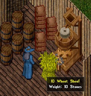 The tooltip of wheat sheaf